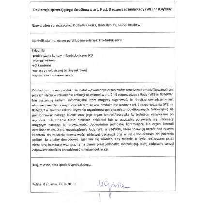 Pro-Biotyk (em15) 1 litr - probiotyk DLA DROBIU ekologiczna hodowla - obrazek 3