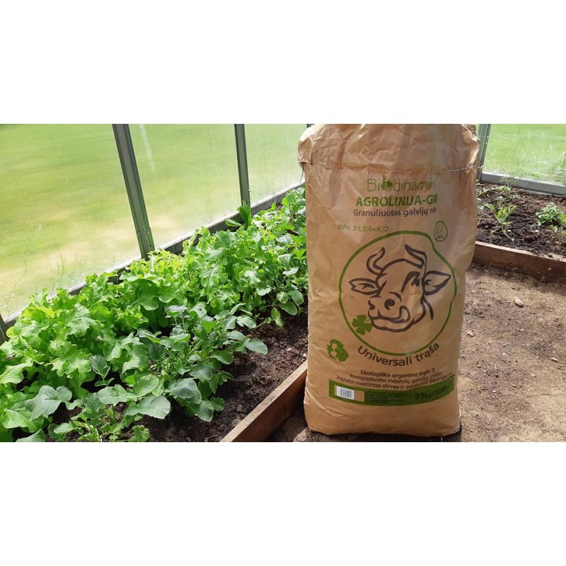 Nawóz Organiczny Agrolinija - Granulat 25kg -Ekologiczny na zboża i trawniki - obrazek 2